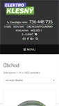 Mobile Screenshot of elektroklesny.cz